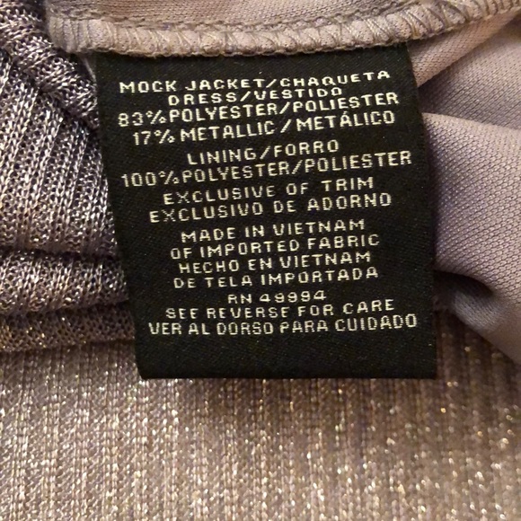 R&M RICHARDS NEW SHIFT DRESS MOCK DRAPED JACKET 8 - Picture 11 of 12